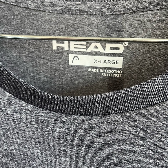NWT HEAD Men Heather Gray Hypertek Dri-Motion T Shirt Crew Neck Reflective Sz XL - Picture 11 of 12